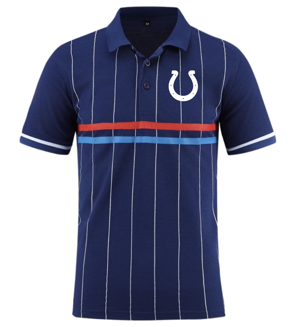 Indianapolis Colts blue Men 2025 NFL polo T shirt->nfl t-shirts->Sports Accessory